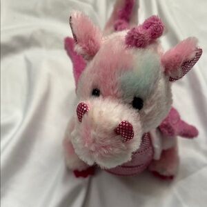 GANZ Pink and White Stuffed Animal